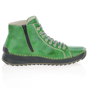 71510- Lace Up Ankle Boots- Green - Rieker