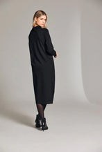 Load image into Gallery viewer, W24143- Side Zip Dress- Black- Peruzzi