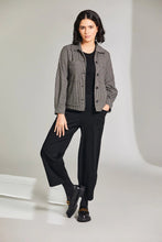 Load image into Gallery viewer, W24136L- Elasticated Waist Slouch Trousers- Black- Peruzzi