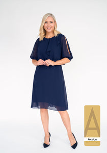 A141 - Dress - Navy - Avalon