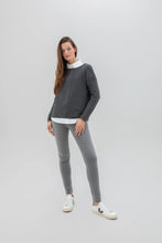 Load image into Gallery viewer, 7553 - Boat-Neck Ribbed Jumper - Marble