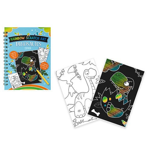 34036 - Dino Scratch Art and Colouring Book - Joe Davis