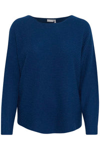 1845- Navy Knitted Jumper - Fransa