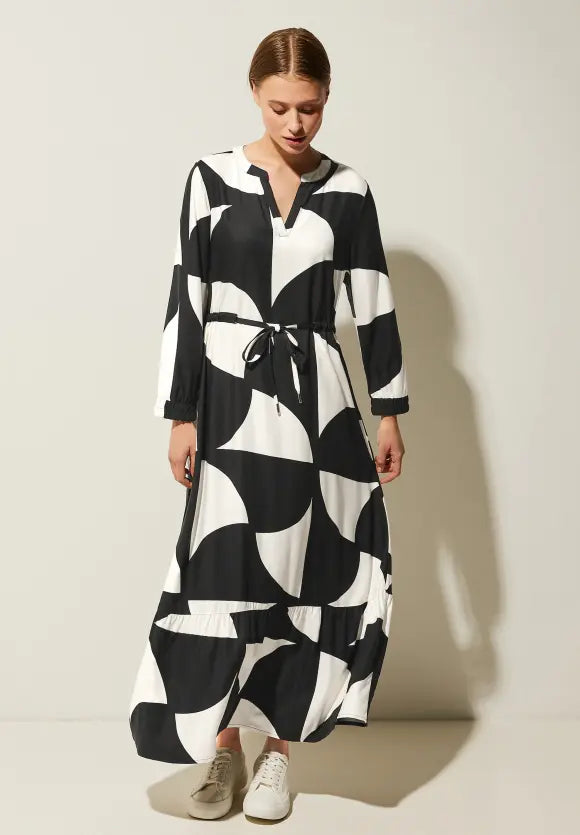 143691- Black/White Print Dress - – Street Seven Boutique Fifty One