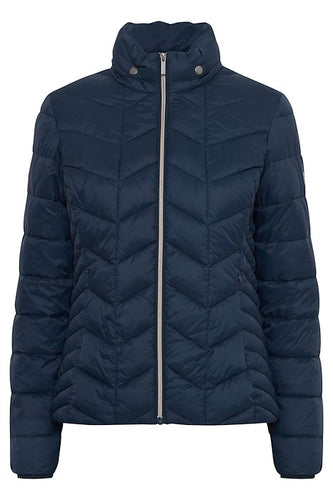 3220 Navy Padded Jacket- Fransa