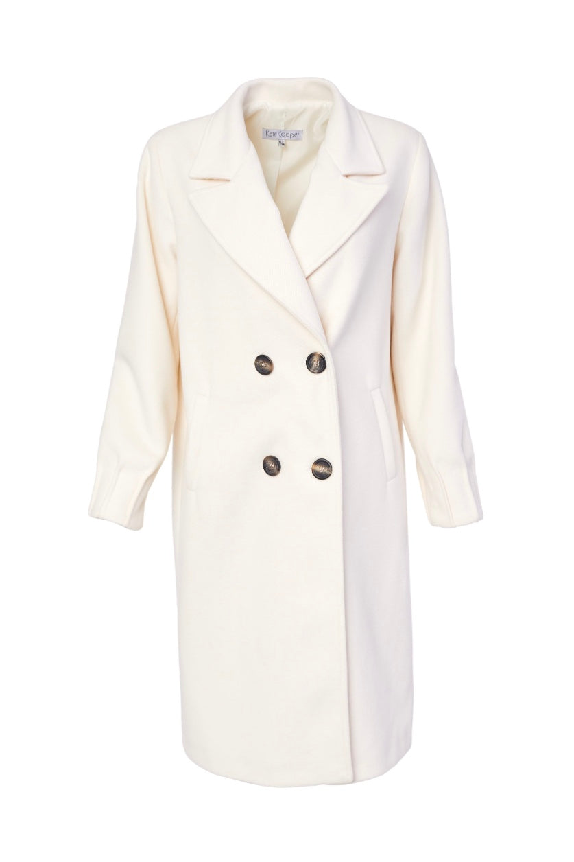 Pleated hotsell wool coat