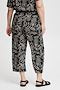 2337- Black Floral Print Pants - Fransa+