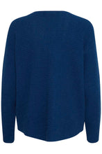 Load image into Gallery viewer, 1845- Navy Knitted Jumper - Fransa