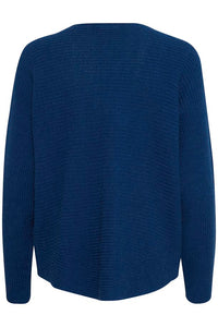 1845- Navy Knitted Jumper - Fransa