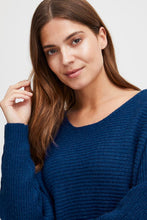 Load image into Gallery viewer, 1845- Navy Knitted Jumper - Fransa