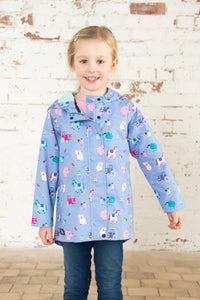 Olivia Girls Coat Lilac Farm- Little Lighthouse