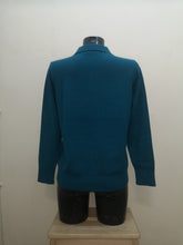 Load image into Gallery viewer, SV349 - Petrol Blue Collar Jumper - Castle