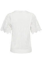 Load image into Gallery viewer, 2139- Cotton Short Sleeve White Jumper- Fransa