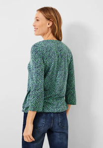 319231- Green Print Top- Cecil