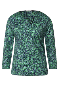 319231- Green Print Top- Cecil