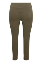 Load image into Gallery viewer, 2076- Fransa Plus Elastic Waist Trousers- Dusky Olive- Fransa