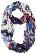 Load image into Gallery viewer, 571829- Patchwork Foil Loop Scarf - Cecil