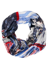 Load image into Gallery viewer, 571829- Patchwork Foil Loop Scarf - Cecil