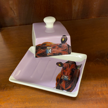 Load image into Gallery viewer, Brigid Shelly Cow Butter Dish -Barbara (Lilac)