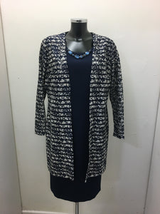 Navy/Cream Lace Jacket & Navy Dress- Avalon