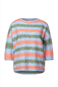 301966- Jumper with Stripe Pattern- Street One