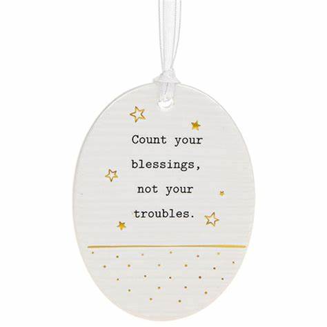 thoughtful words - oval blessings